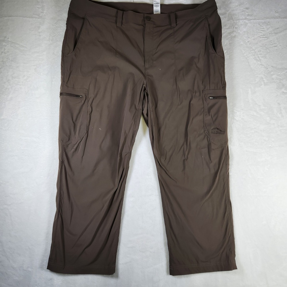 LL Bean Mens Trail Model Pants Lightweight Hiking Brown 42x29 Outdoors